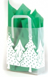 plastic shopper christmas trees