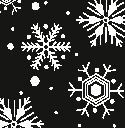 SNOW tissue paper black