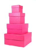 setup gift boxes fuchsia