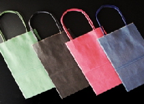 rsinforest, black, dubonnet and navy paper shoppers