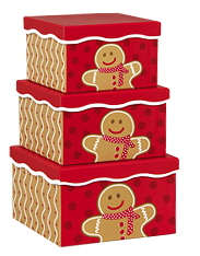 snowflake stripes nested boxes
