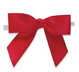 red twist tie bows