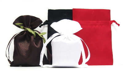 christmas pouches satin