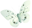 white butterfly clip