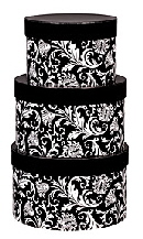 black damask nested boxes