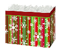 snowflake stripes basket box