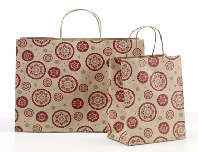Cranberry spice paper shopper