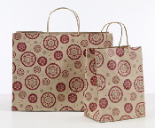 Recycled paper shoppers - christmas