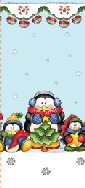 Penguins Christmas candy bag