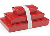 red chocolate boxes