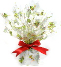 christmas cello basket wrap