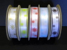 snow christmas ribbon