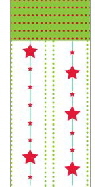 stars and dots christmas candy bag