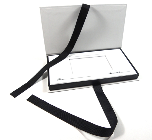 new gift certificate box