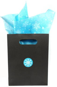 blue snowflake tissue