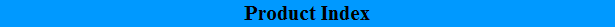 product index of packaging