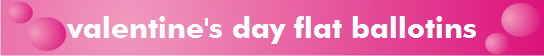 valentine's day flat ballotins