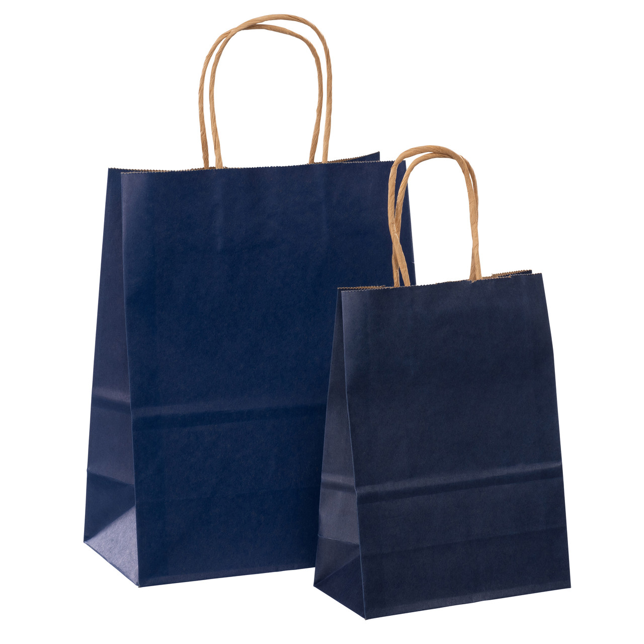 Navy paper shopper